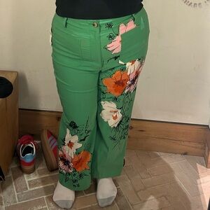 Anthropologie cropped wide leg pants by maeve (sonal nathwani)